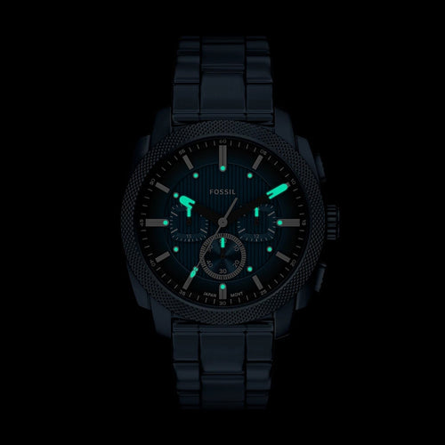 Machine Men Quartz Blue Dial Chronograph Stainless Steel Watch FS6167