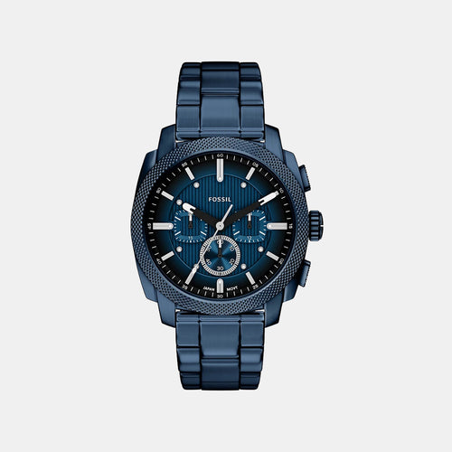 Machine Men Quartz Blue Dial Chronograph Stainless Steel Watch FS6167