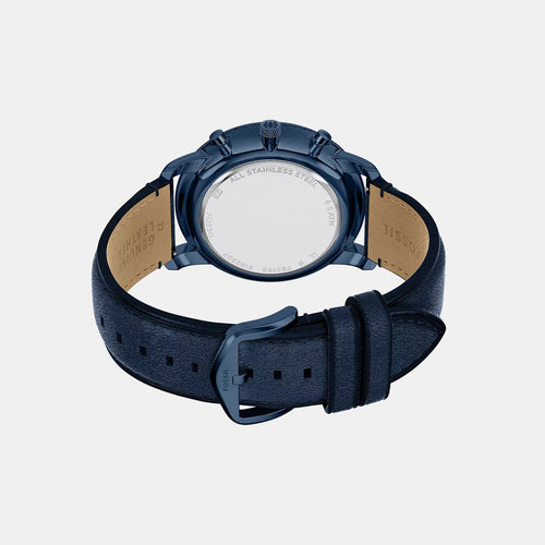 Neutra Men Quartz Blue Dial Chronograph Leather Watch FS6168