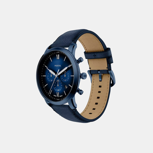 Neutra Men Quartz Blue Dial Chronograph Leather Watch FS6168