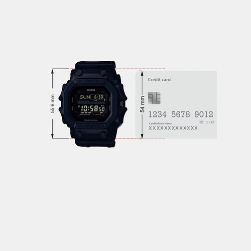 G-Shock Men Quartz Black Dial Digital Resin Watch G1056