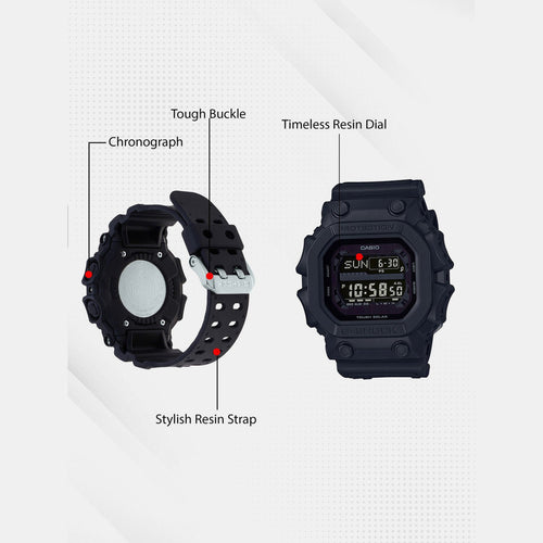 G-Shock Men Quartz Black Dial Digital Resin Watch G1056
