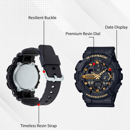 G-Shock Women Quartz Black Dial Analog-Digital Resin Watch G1060