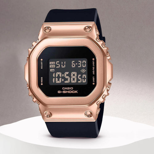 G-Shock Women Quartz Rose Gold Dial Digital Resin Watch G1070