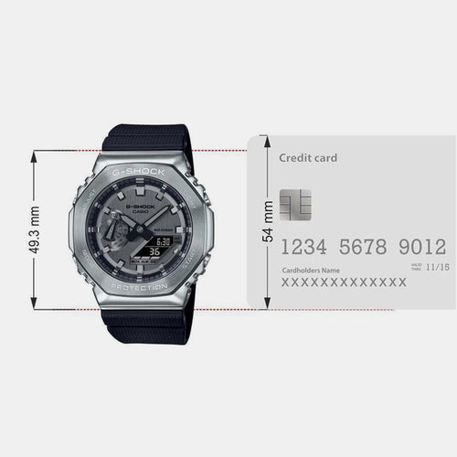 G-Shock Men Quartz Grey Dial Analog-Digital Resin Watch G1159