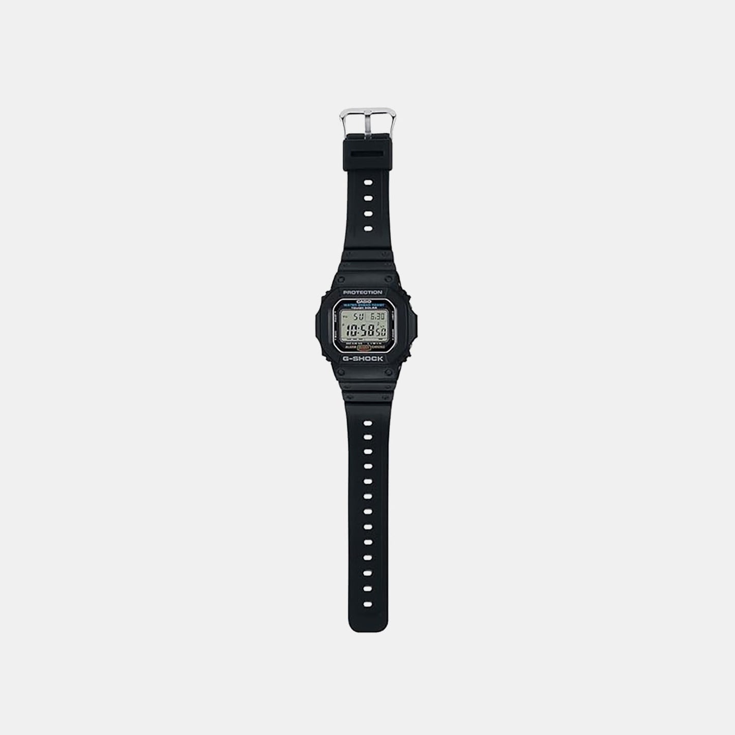 G-Shock Men Solar Black Dial Digital Resin Watch G1166