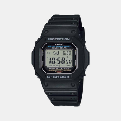 G-Shock Men Solar Black Dial Digital Resin Watch G1166