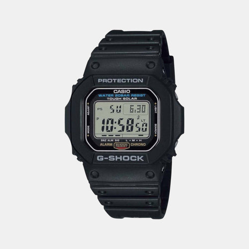 G-Shock Men Solar Black Dial Digital Resin Watch G1166