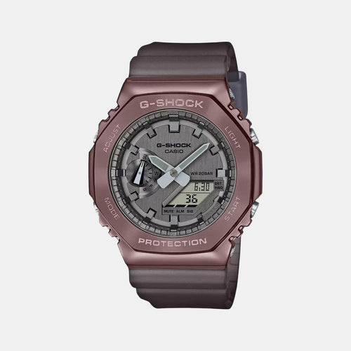 G-Shock Men Quartz Silver Dial Analog-Digital Resin Watch G1214