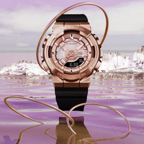 G-Shock Women Quartz Pink Dial Analog-Digital Resin Watch G1315