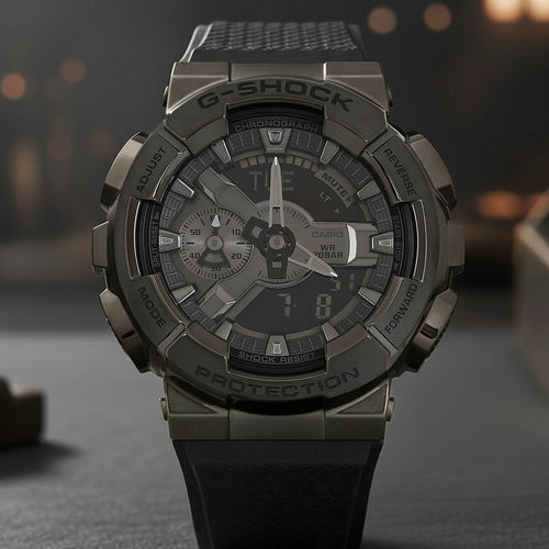 G-Shock Men Quartz Grey Dial Analog-Digital Resin Watch G1370