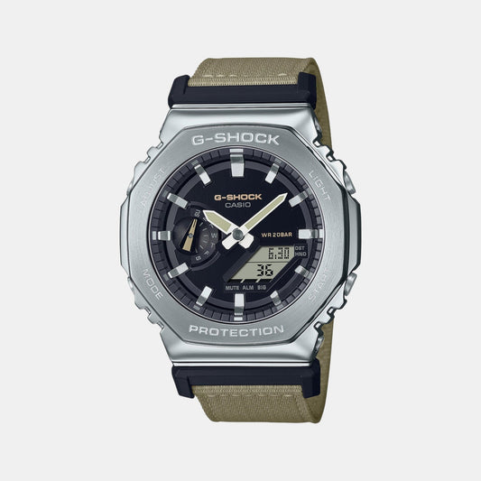 G-Shock Men Quartz Black Dial Analog-Digital Fabric Watch G1372