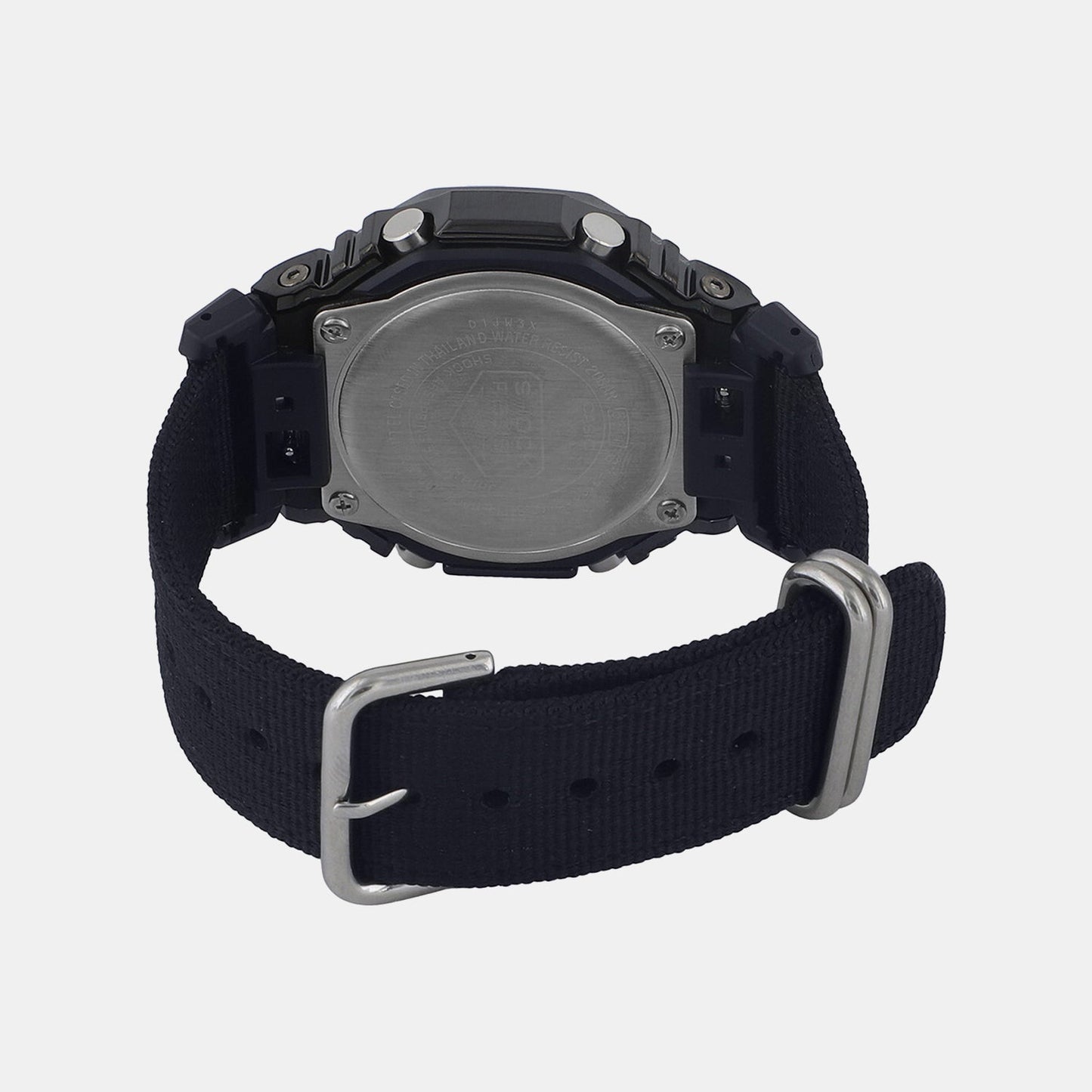 G-Shock Men Quartz Black Dial Analog-Digital Fabric Watch G1373