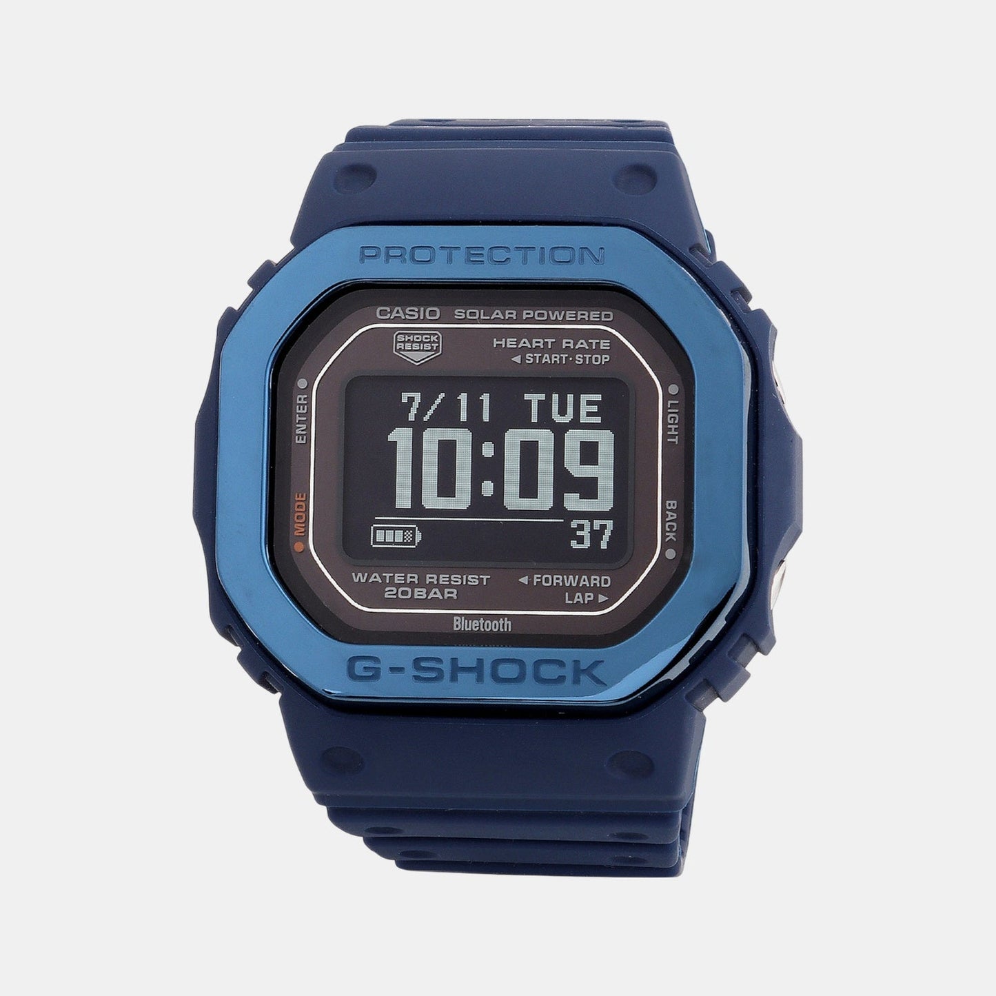 G-Shock Men Solar Blue Dial Digital Resin Watch G1407