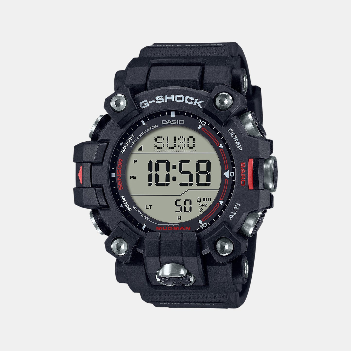 G-Shock Men Quartz Black Dial Digital Resin Watch G1444
