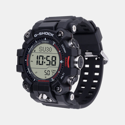 G-Shock Men Quartz Black Dial Digital Resin Watch G1444