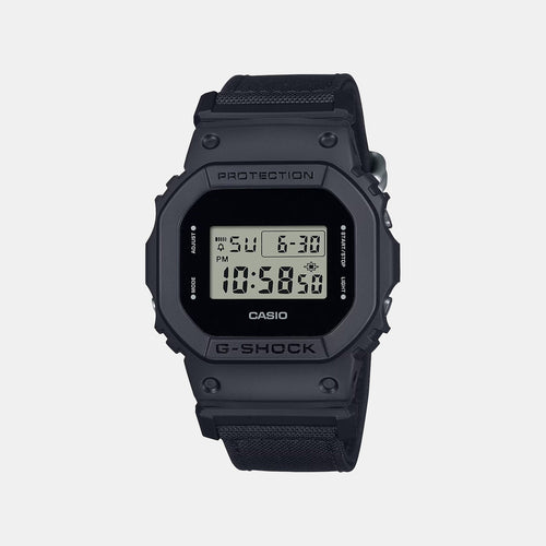 G-Shock Men Quartz Black Dial Digital Fabric Watch G1512