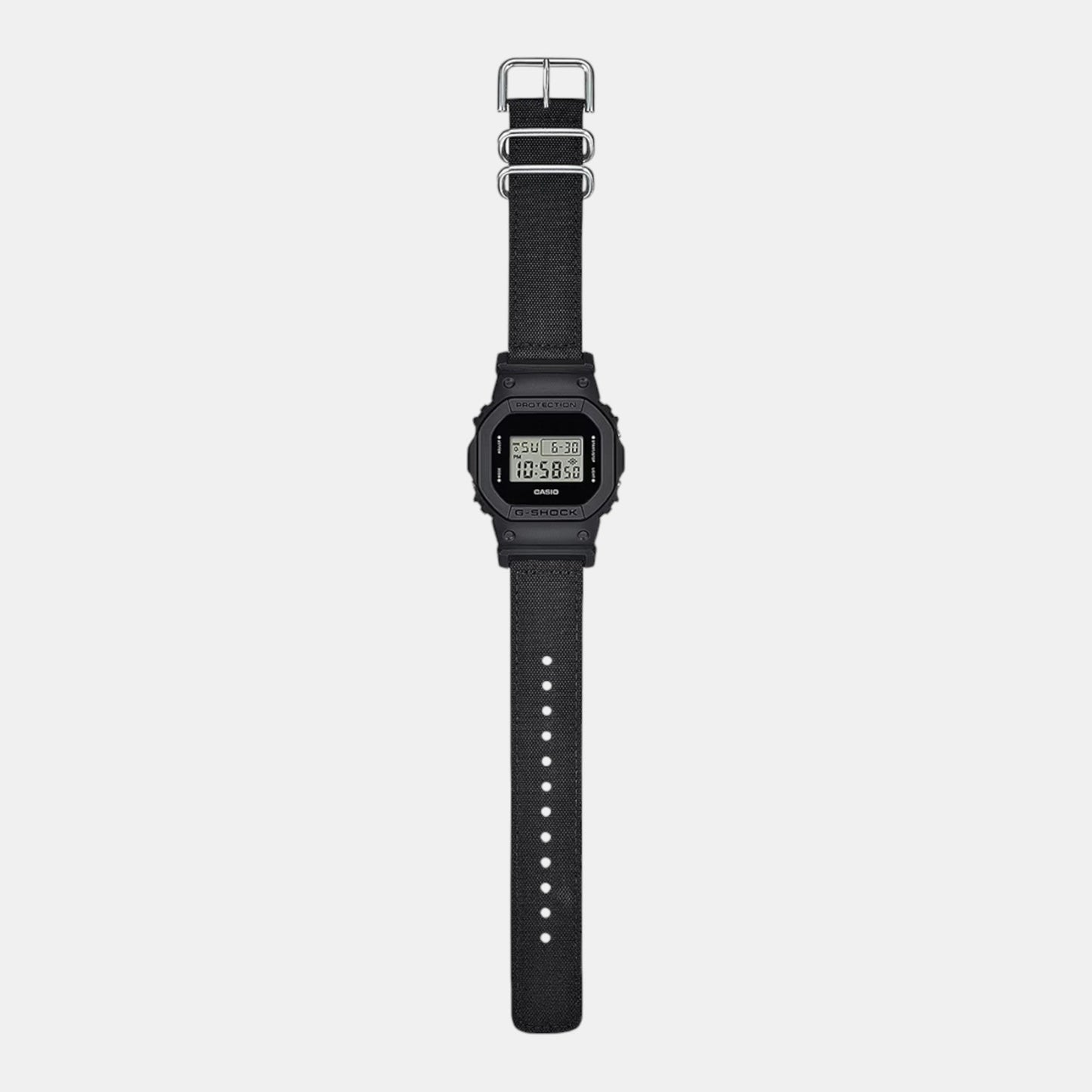 G-Shock Men Quartz Black Dial Digital Fabric Watch G1512