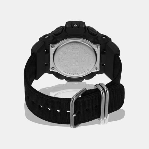G-Shock Men Quartz Black Dial Analog-Digital Fabric Watch G1525
