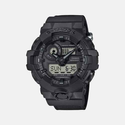 G-Shock Men Quartz Black Dial Analog-Digital Fabric Watch G1525