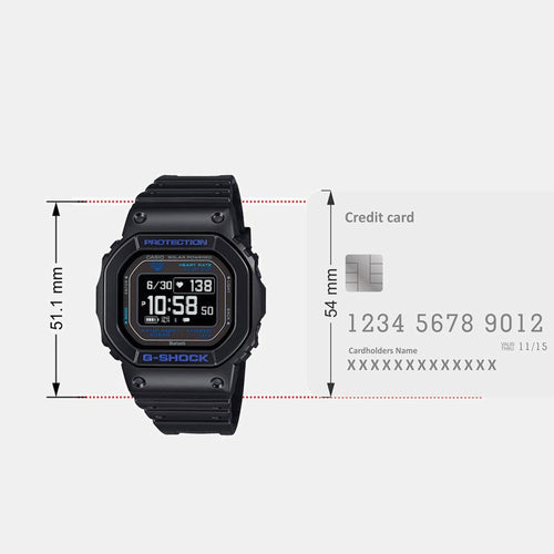 G-Shock Men Quartz Black Dial Digital Resin Watch G1545