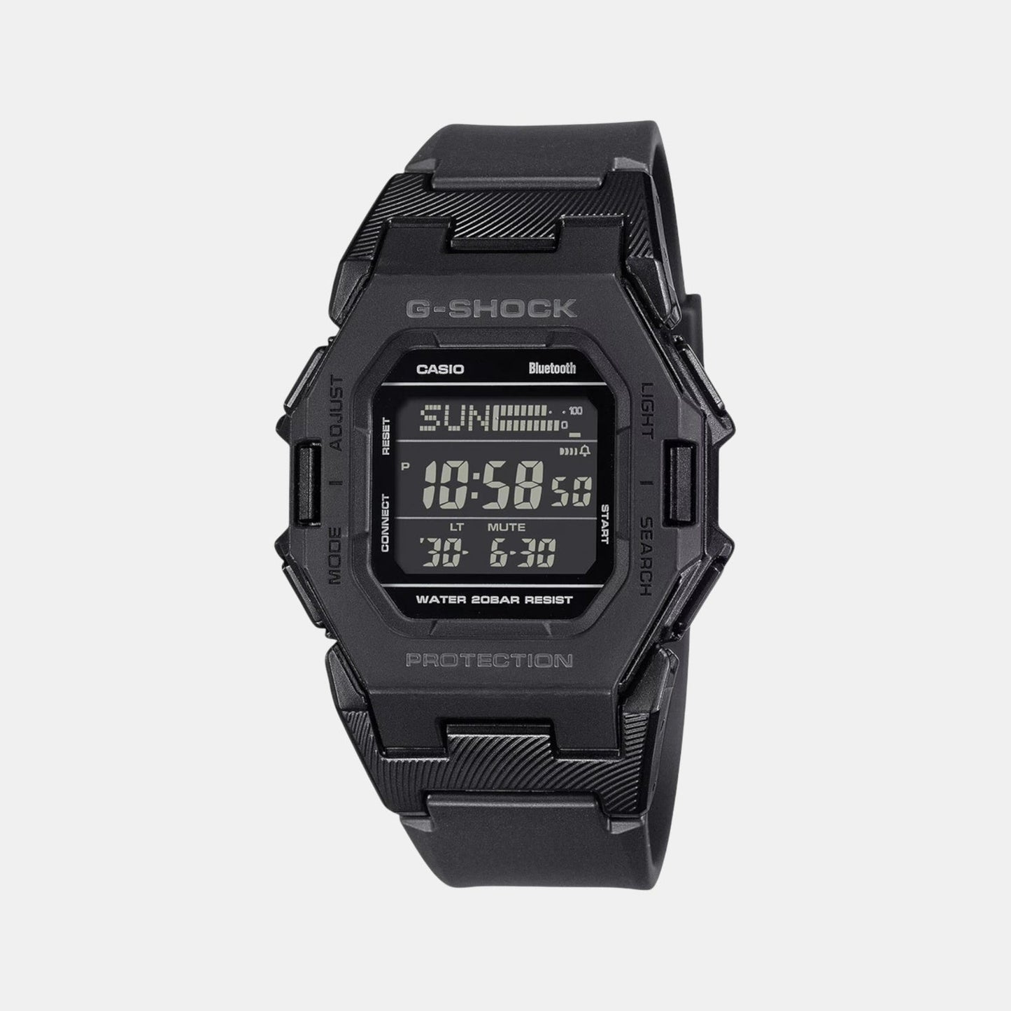 G-Shock Men Quartz Black Dial Digital Resin Watch G1555