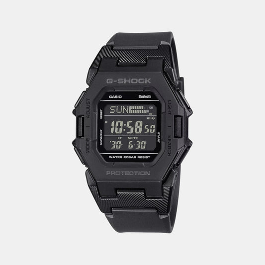 G-Shock Men Quartz Black Dial Digital Resin Watch G1555