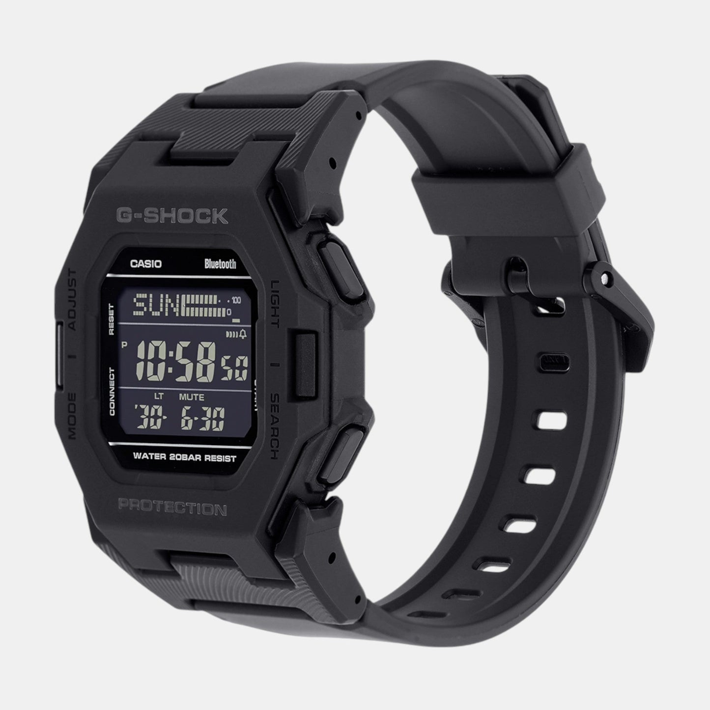G-Shock Men Quartz Black Dial Digital Resin Watch G1555