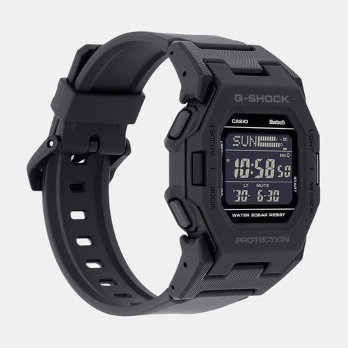 G-Shock Men Quartz Black Dial Digital Resin Watch G1555