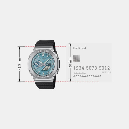 G-Shock Men Quartz Blue Dial Analog-Digital Resin Watch G1582