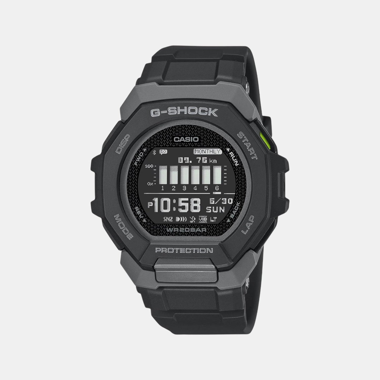 G-Shock Men Quartz Black Dial Digital Resin Watch G1586