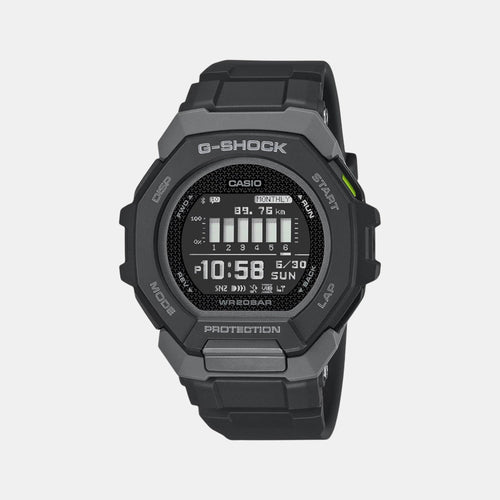 G-Shock Men Quartz Black Dial Digital Resin Watch G1586