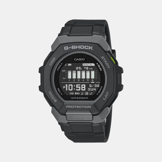 G-Shock Men Quartz Black Dial Digital Resin Watch G1586