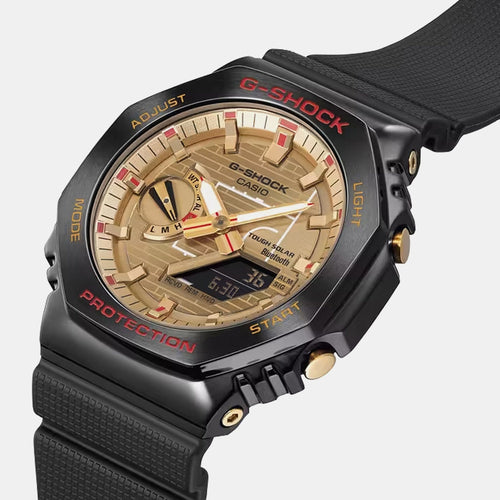 G-Shock Men Quartz Gold Dial Analog-Digital Resin Watch G1589