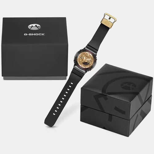 G-Shock Men Quartz Gold Dial Analog-Digital Resin Watch G1589