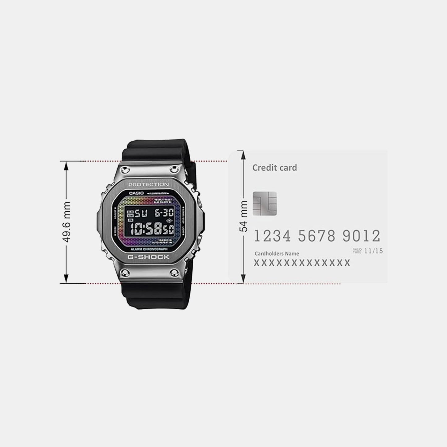 G-Shock Men Quartz Multicolour Dial Digital Resin Watch G1595