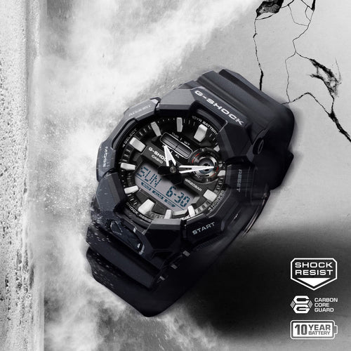 G-Shock Men Quartz Black Dial Analog-Digital Resin Watch G1601