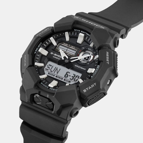 G-Shock Men Quartz Black Dial Analog-Digital Resin Watch G1601