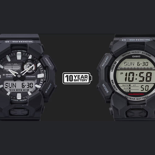 G-Shock Men Quartz Black Dial Analog-Digital Resin Watch G1602