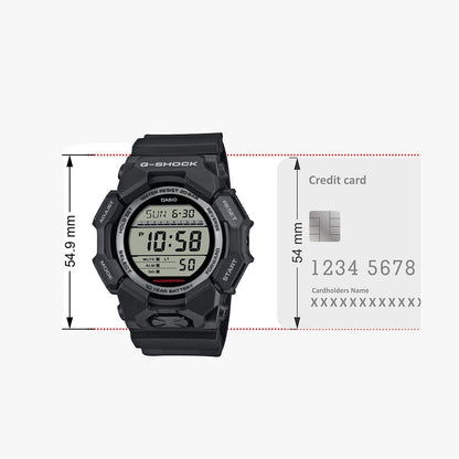 G-Shock Men Quartz Black Dial Digital Resin Watch G1604