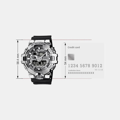 G-Shock Men Quartz Silver Dial Analog-Digital Resin Watch G1607