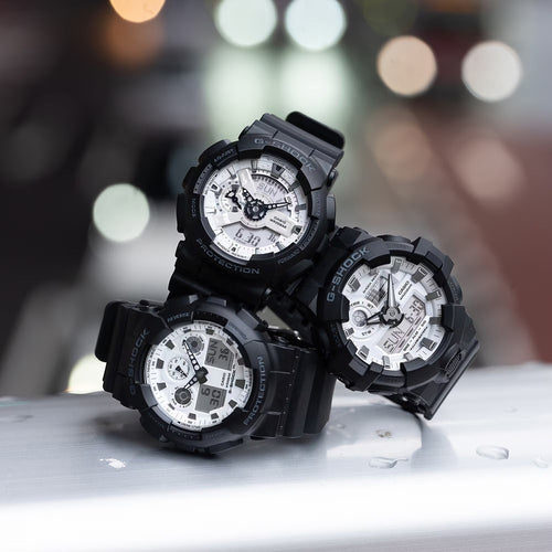 G-Shock Men Quartz White Dial Analog-Digital Resin Watch G1635