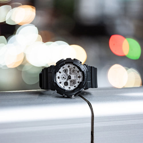 G-Shock Men Quartz White Dial Analog-Digital Resin Watch G1635