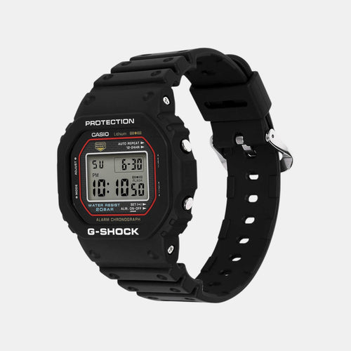 G-Shock Men Quartz Black Dial Digital Resin Watch G1660