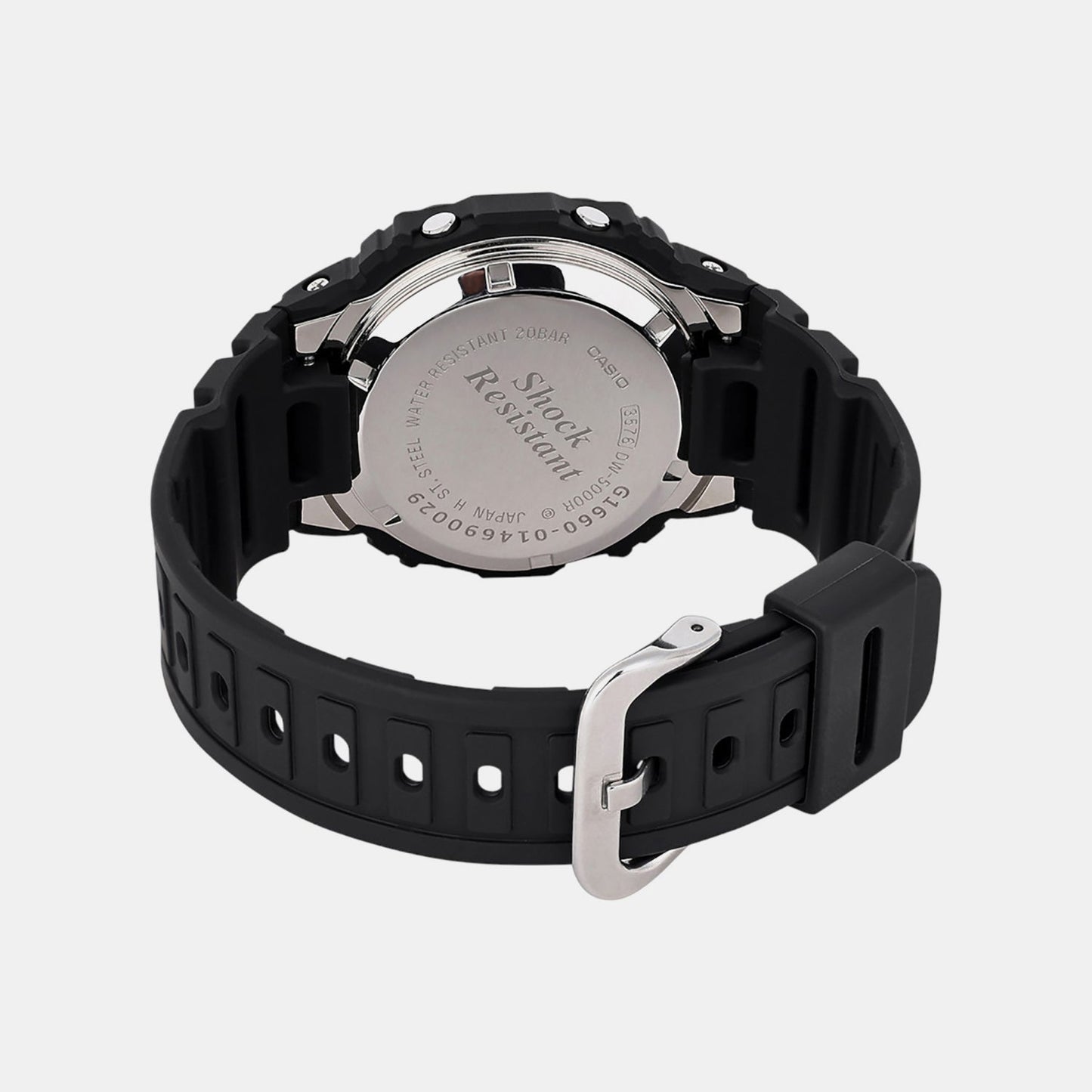 G-Shock Men Quartz Black Dial Digital Resin Watch G1660
