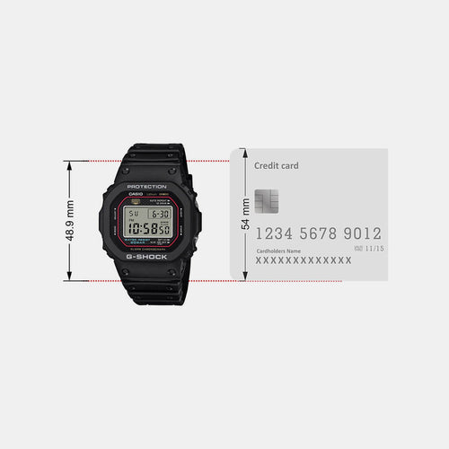 G-Shock Men Quartz Black Dial Digital Resin Watch G1660