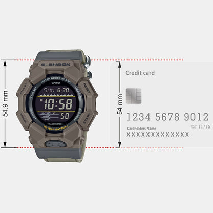 G-Shock Men Quartz Black Dial Digital Fabric Watch G1672