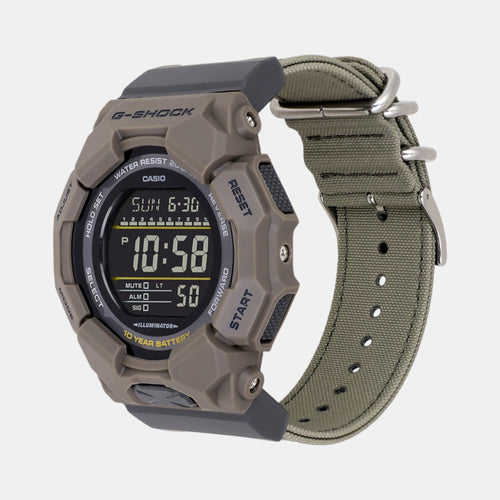 G-Shock Men Quartz Black Dial Digital Fabric Watch G1672