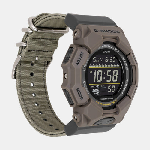 G-Shock Men Quartz Black Dial Digital Fabric Watch G1672