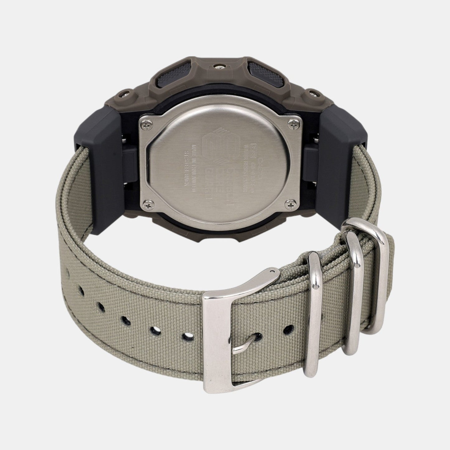 G-Shock Men Quartz Black Dial Digital Fabric Watch G1672